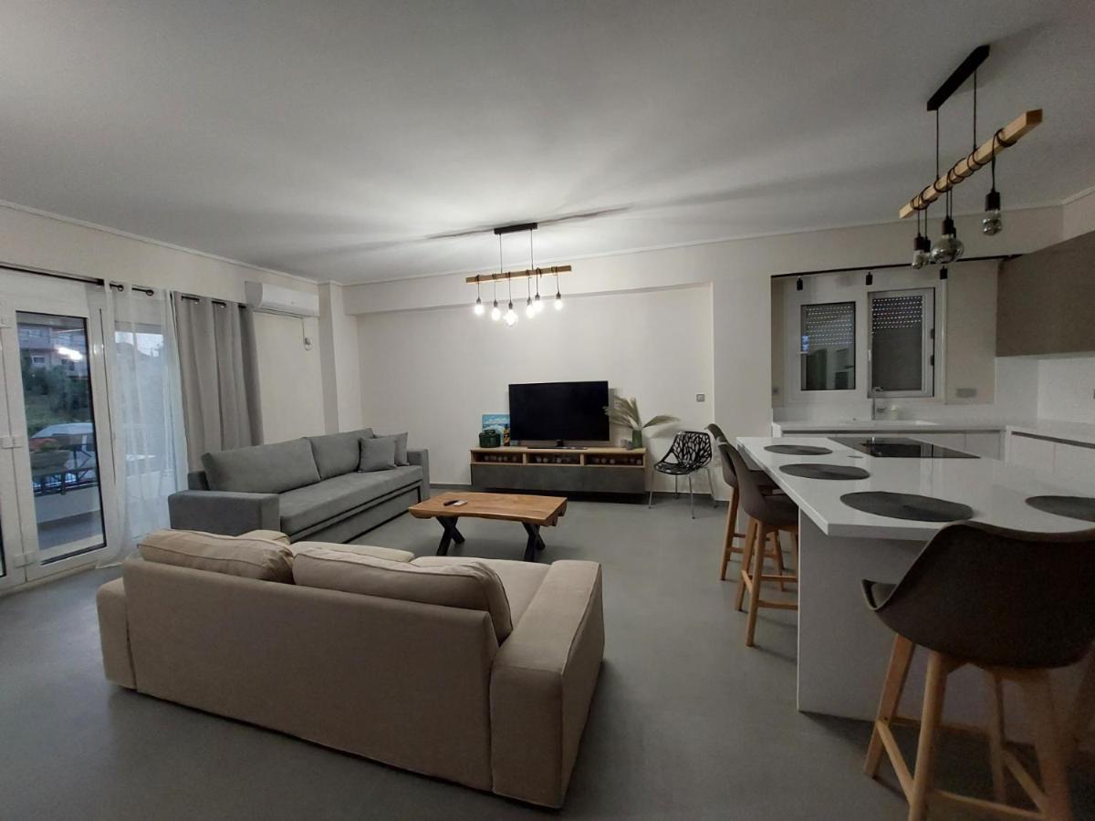 New Minimal Apartment,10' From Athens Airport Spata  Bagian luar foto