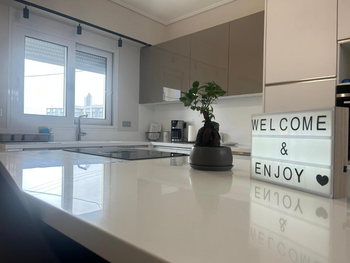 New Minimal Apartment,10' From Athens Airport Spata  Bagian luar foto