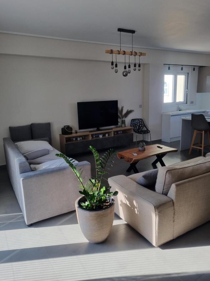 New Minimal Apartment,10' From Athens Airport Spata  Bagian luar foto