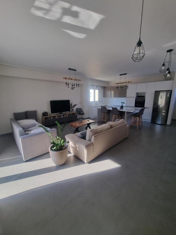 New Minimal Apartment,10' From Athens Airport Spata  Bagian luar foto