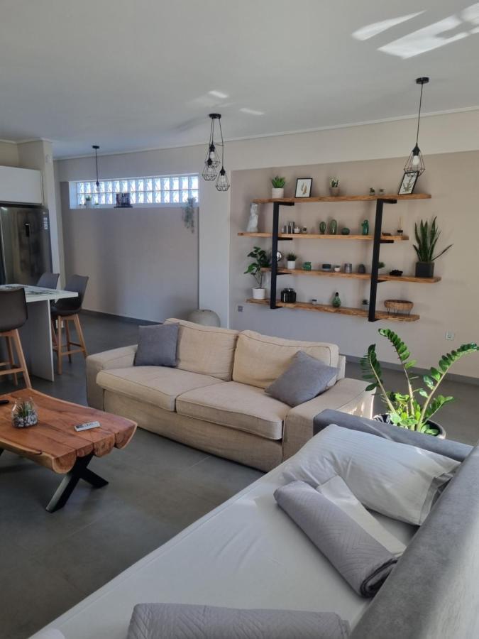 New Minimal Apartment,10' From Athens Airport Spata  Bagian luar foto